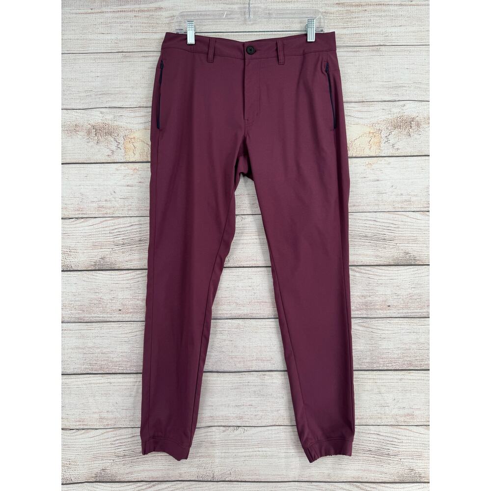 Travis Matthew Sport Mode Jogger Golf Pants Mens 30 Burgundy 1MAB337
